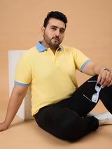 Men Plus Size Styvia Solid Polo Tshirt - bigbanana