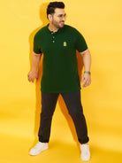 Men Plus Size Tim-BG Solid Polo Tshirt - bigbanana