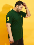 Men Plus Size Tim-BG Solid Polo Tshirt - bigbanana