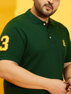 Men Plus Size Tim-BG Solid Polo Tshirt - bigbanana