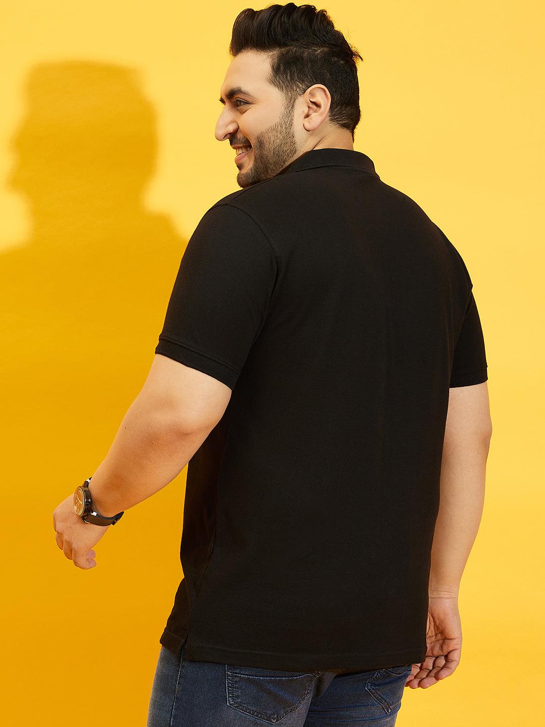 Men Plus Size Tim-B Solid Polo Tshirt - bigbanana