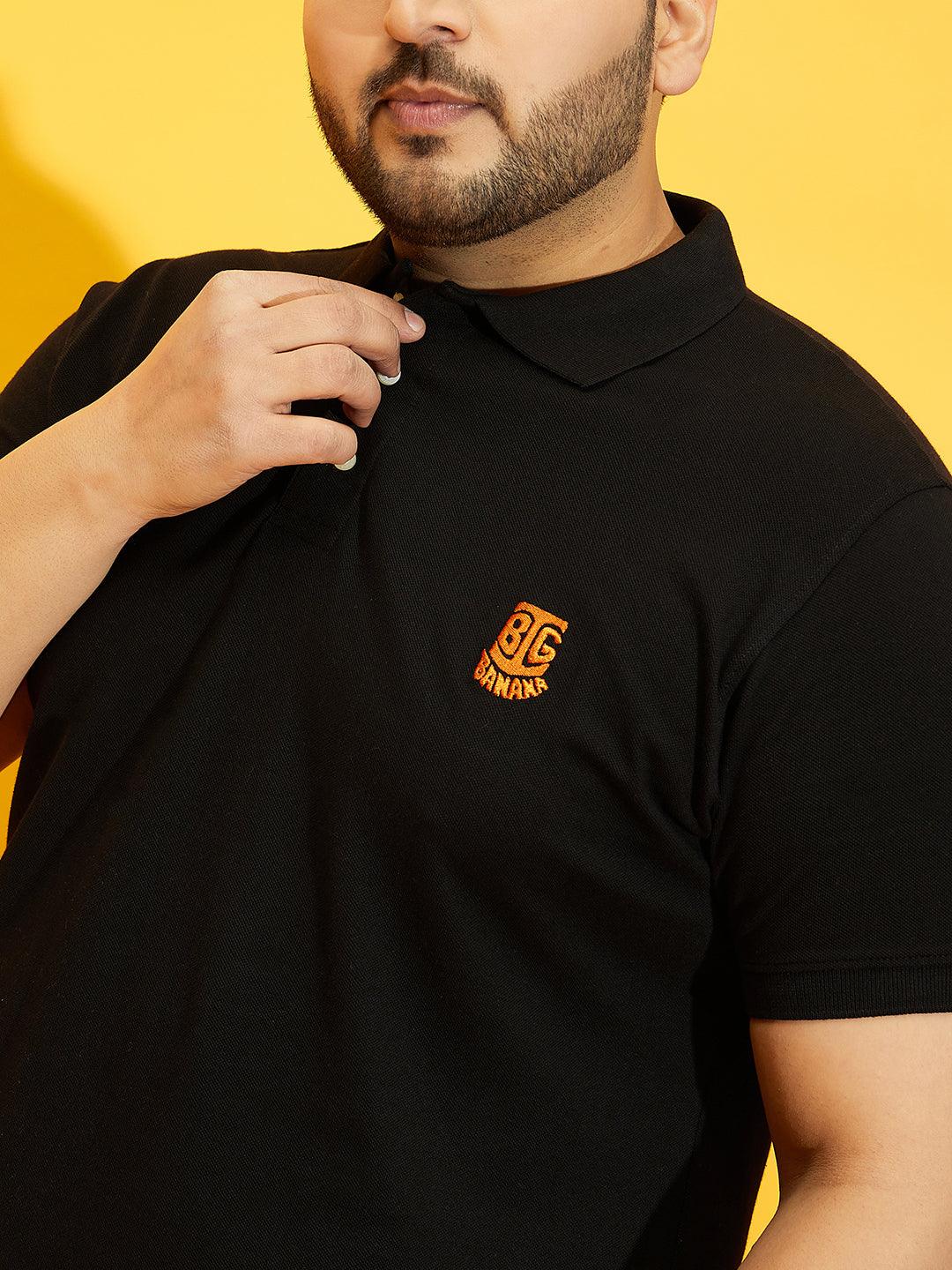 Men Plus Size Tim-B Solid Polo Tshirt - bigbanana