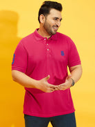 Men Plus Size Tim-MG Solid Polo Tshirt - bigbanana