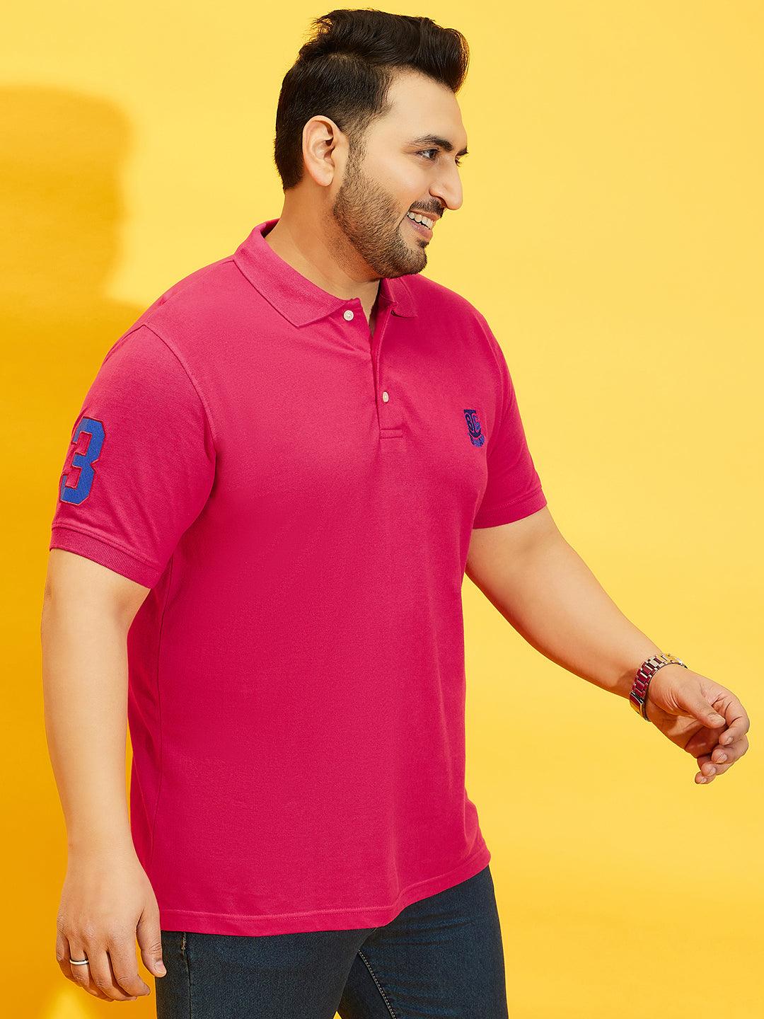 Men Plus Size Tim-MG Solid Polo Tshirt - bigbanana