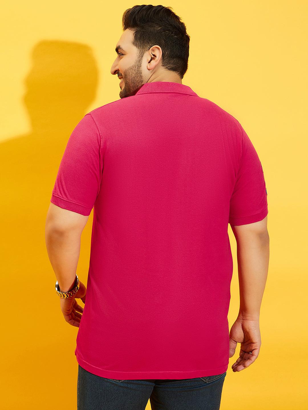 Men Plus Size Tim-MG Solid Polo Tshirt - bigbanana