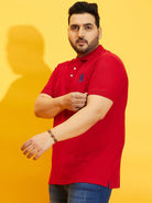 Men Plus Size Tim-R Solid Polo Tshirt - bigbanana