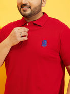 Men Plus Size Tim-R Solid Polo Tshirt - bigbanana