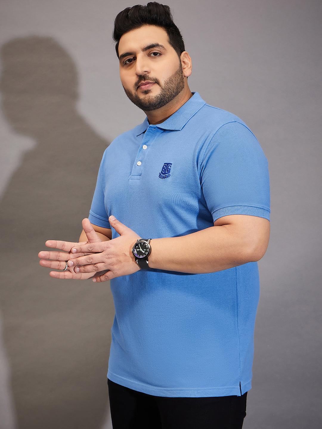 Men Plus Size Tim-SB Solid Polo Tshirt - bigbanana