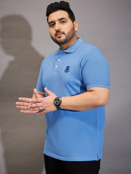 Men Plus Size Tim-SB Solid Polo Tshirt - bigbanana