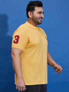 Men Plus Size Tim-Y Solid Polo Tshirt - bigbanana