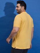 Men Plus Size Tim-Y Solid Polo Tshirt - bigbanana