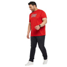 Men Plus Size Tabdu Printed Round Neck Tshirt - bigbanana