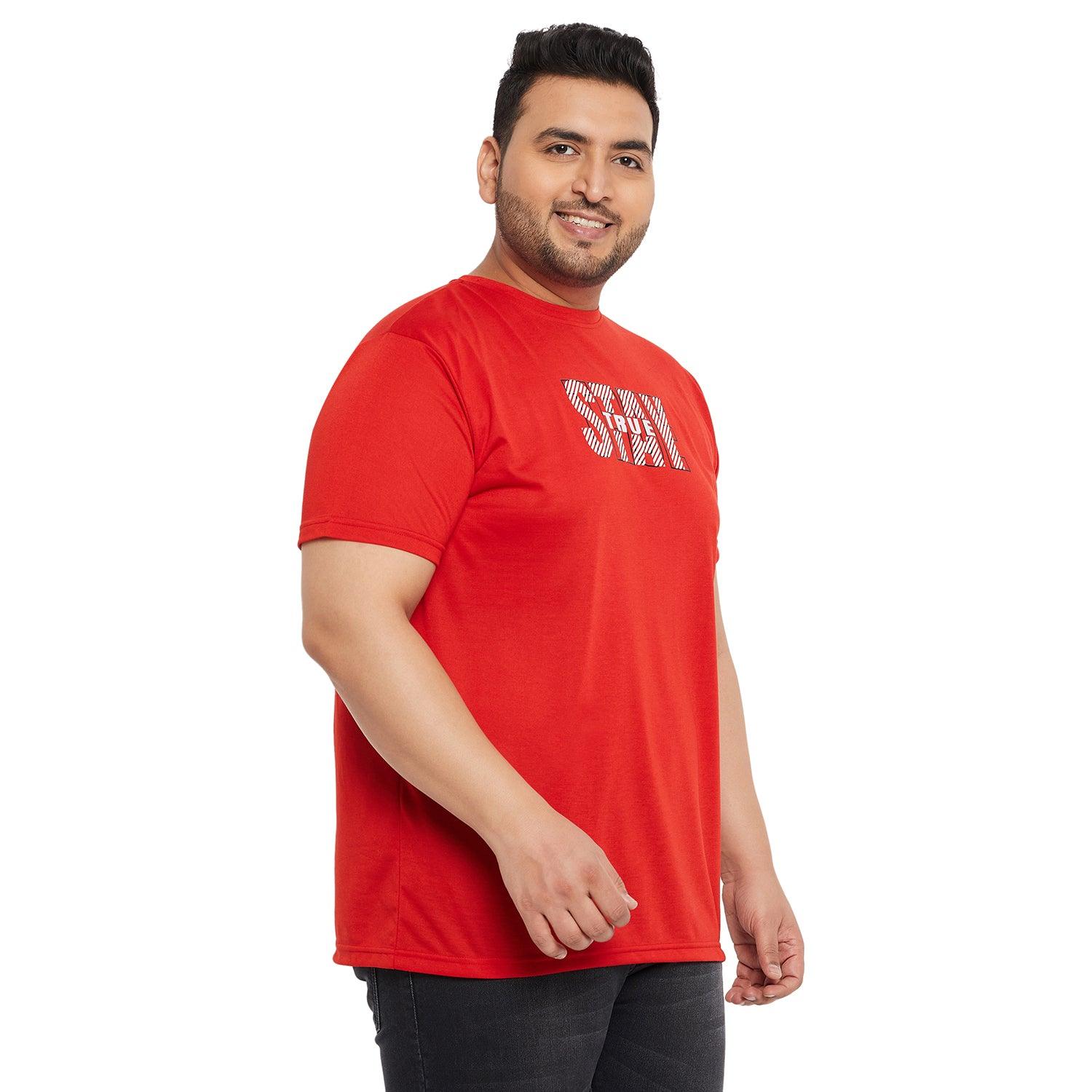 Men Plus Size Tabdu Printed Round Neck Tshirt - bigbanana