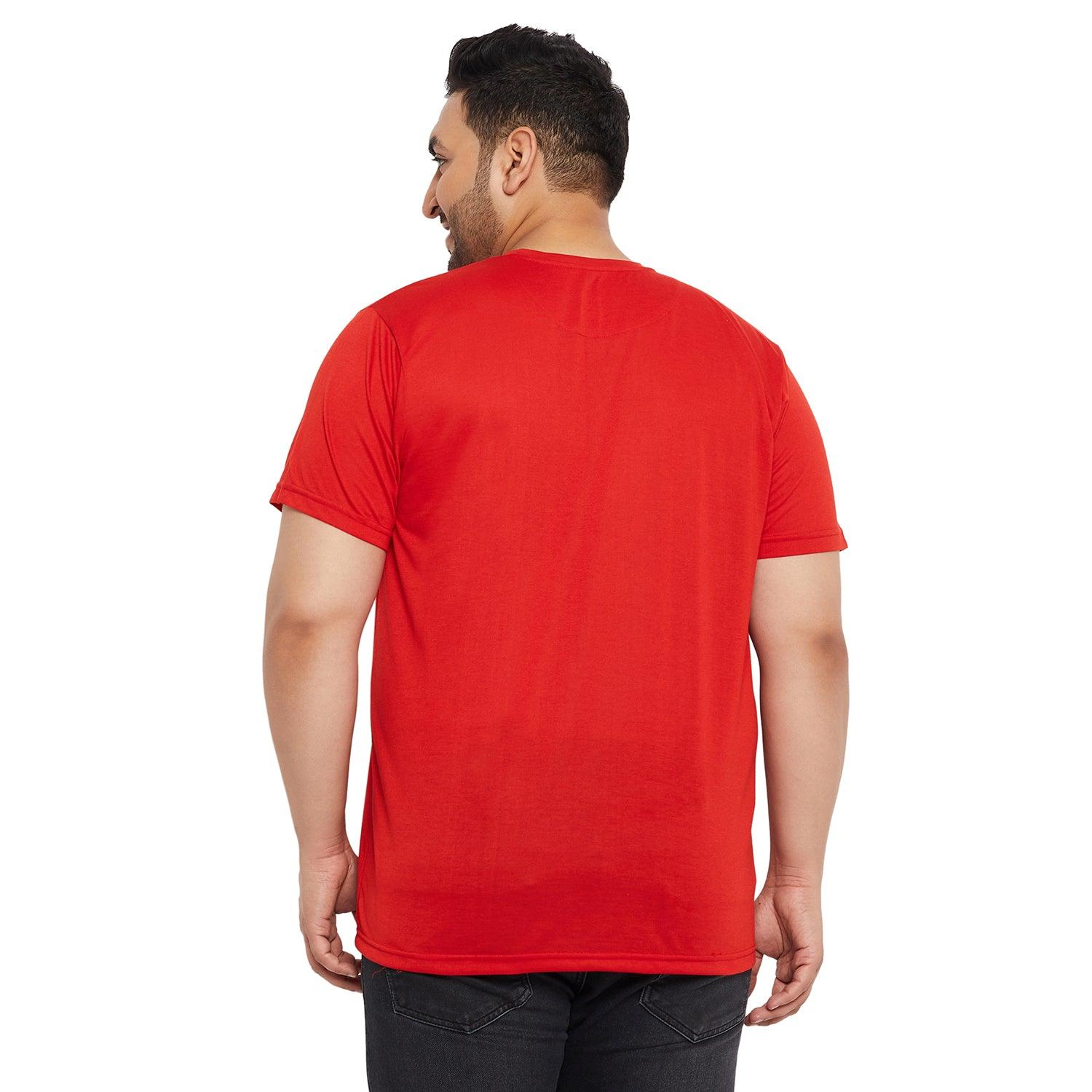 Men Plus Size Tabdu Printed Round Neck Tshirt - bigbanana