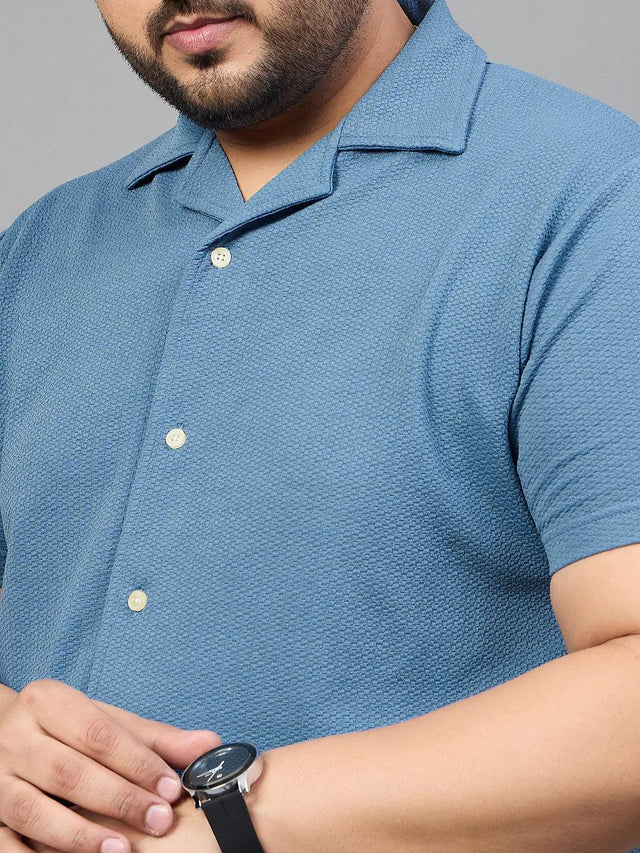 Men Plus Size Tarkowski Solid Shirt - bigbanana