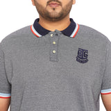 Men Plus Size Tecla Solid Polo Tshirt - bigbanana