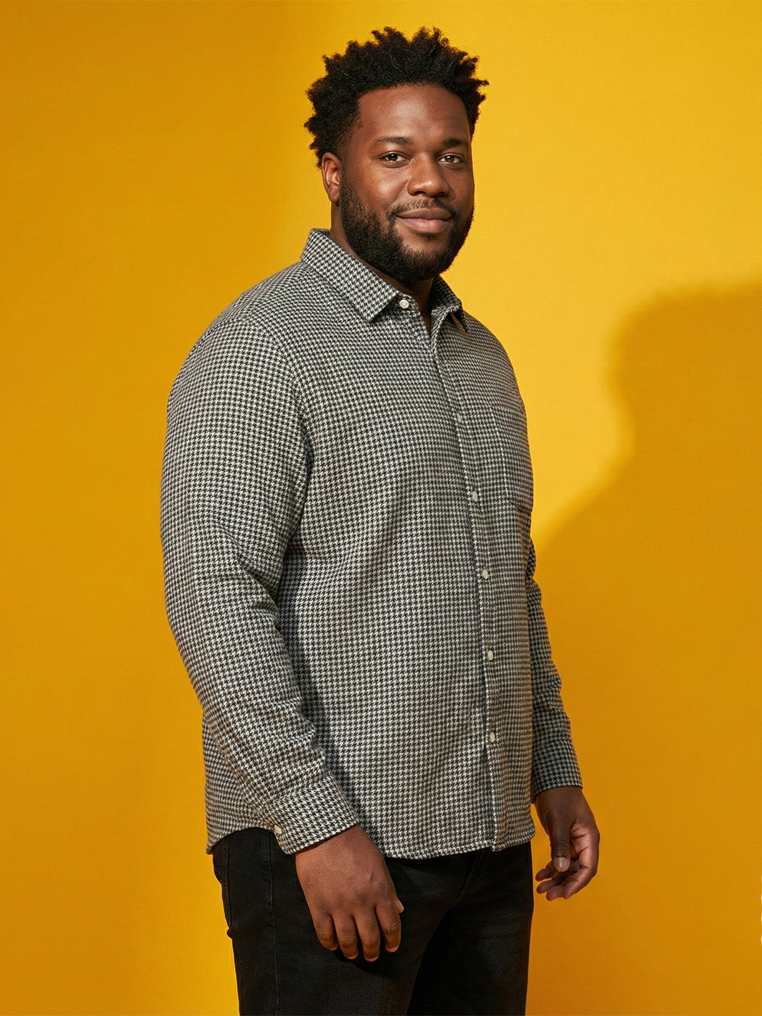 Men Plus Size Terra Multicolor Checkered Casual Shirt