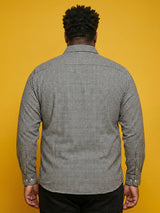 Men Plus Size Terra Multicolor Checkered Casual Shirt