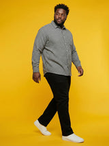 Men Plus Size Terra Multicolor Checkered Casual Shirt