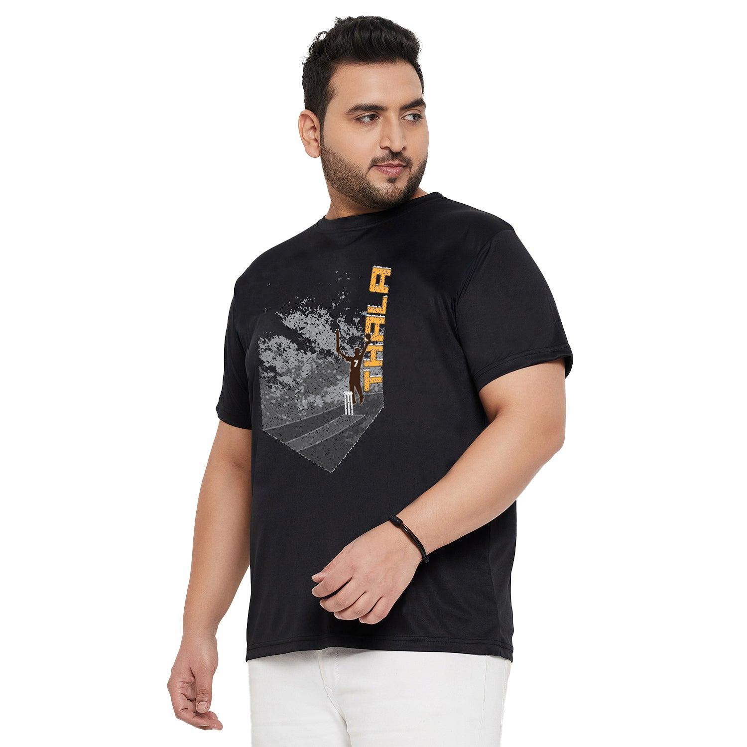 Men Plus Size Thala Printed Round Neck Tshirt - bigbanana