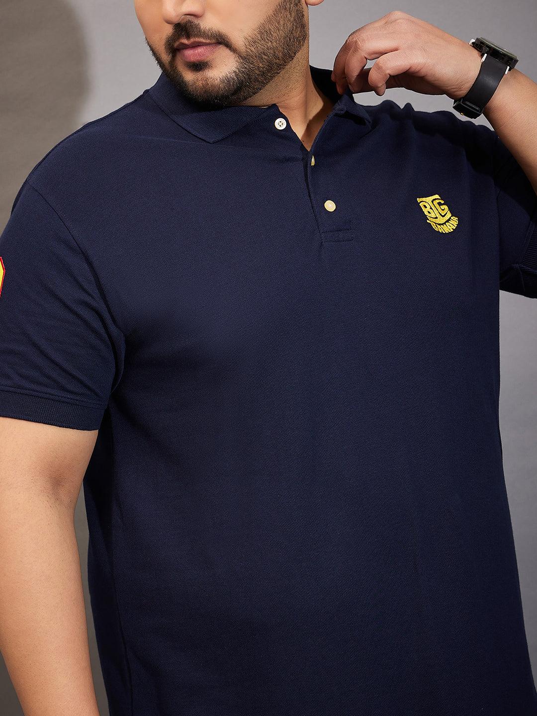 Men Plus Size Tim-NB Solid Polo Tshirt - bigbanana