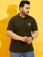 Men Plus Size TIM-OL Solid Polo Tshirt - bigbanana