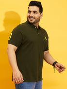 Men Plus Size TIM-OL Solid Polo Tshirt - bigbanana