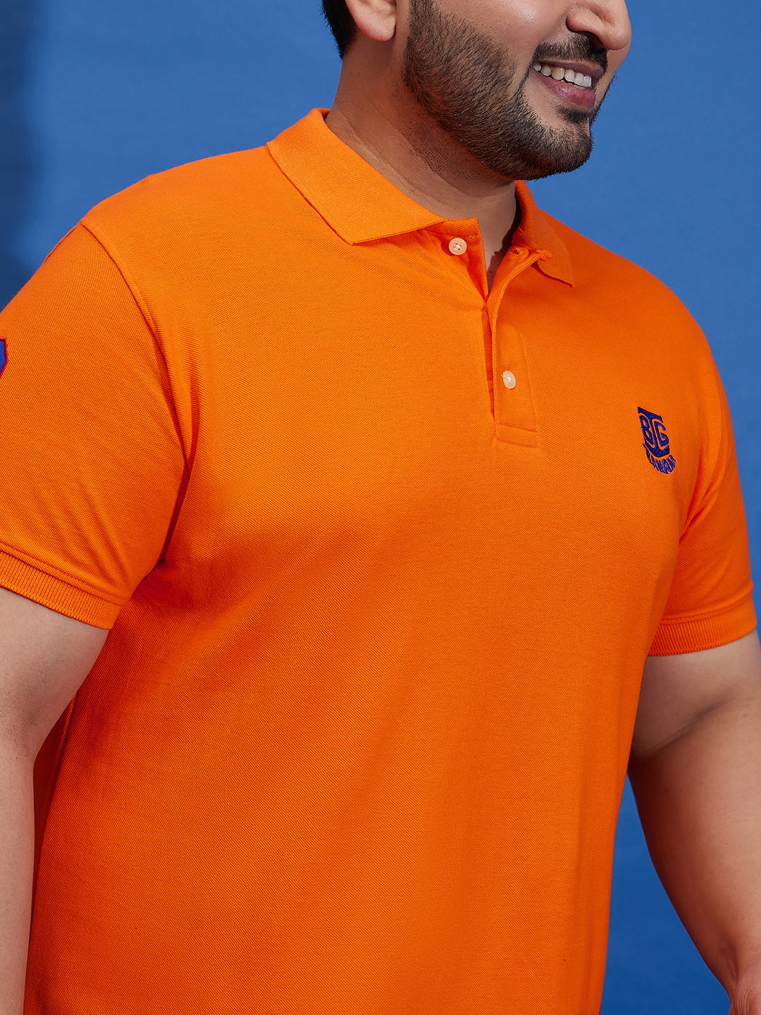 Men Plus Size TIM-O Solid Polo Tshirt - bigbanana