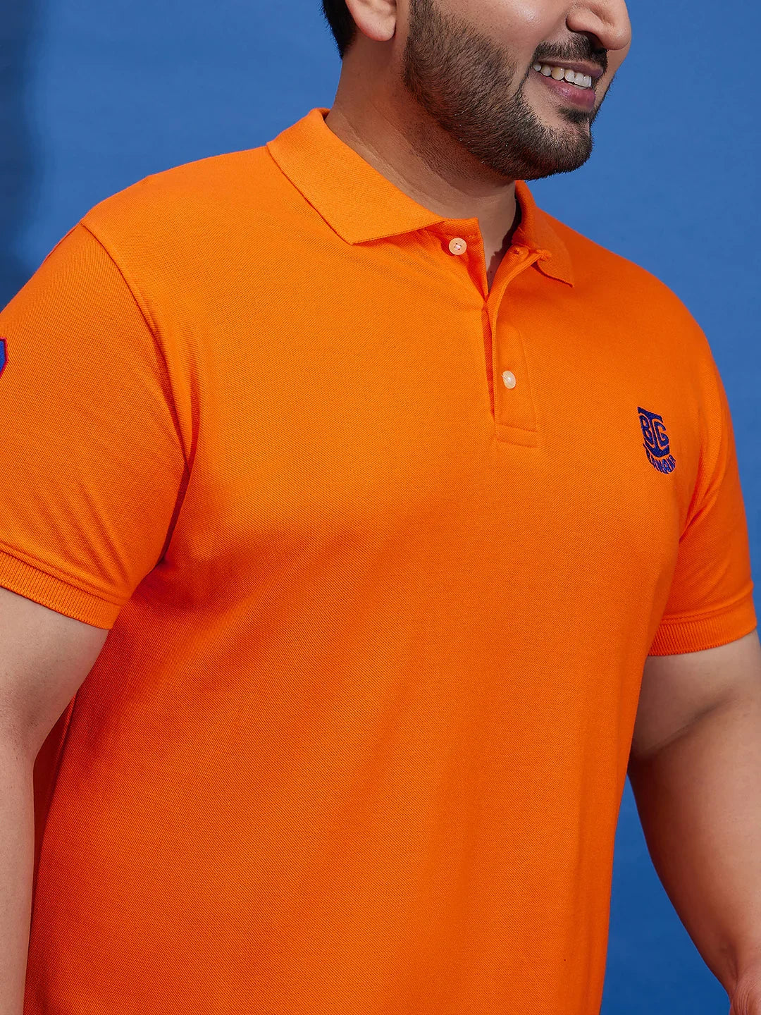 Men Plus Size TIM-O Solid Polo Tshirt - bigbanana