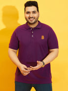 Men Plus Size TIM-PR Solid Polo Tshirt - bigbanana