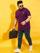 Men Plus Size TIM-PR Solid Polo Tshirt - bigbanana