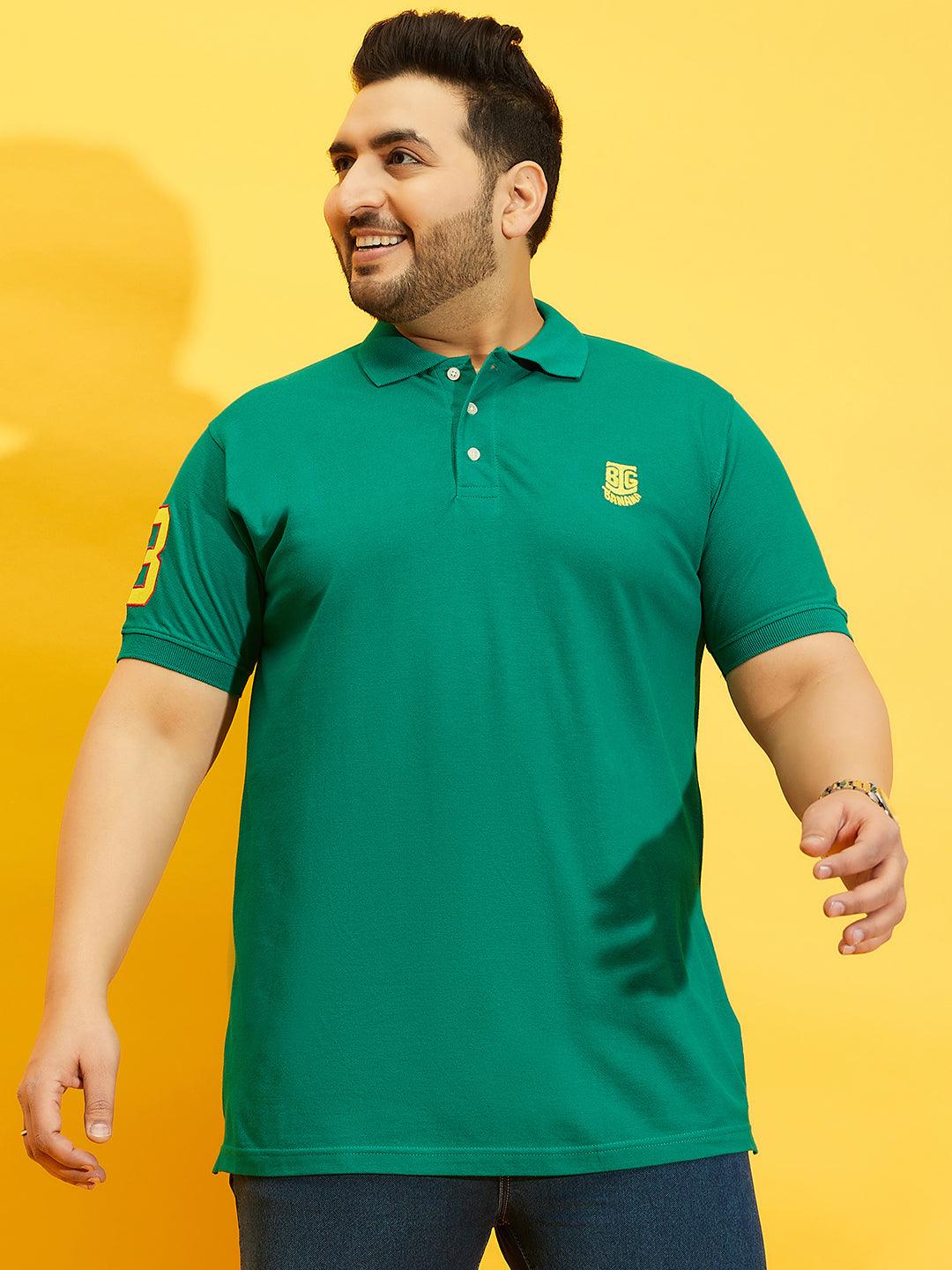 Men Plus Size TIM-SG Solid Polo Tshirt - bigbanana