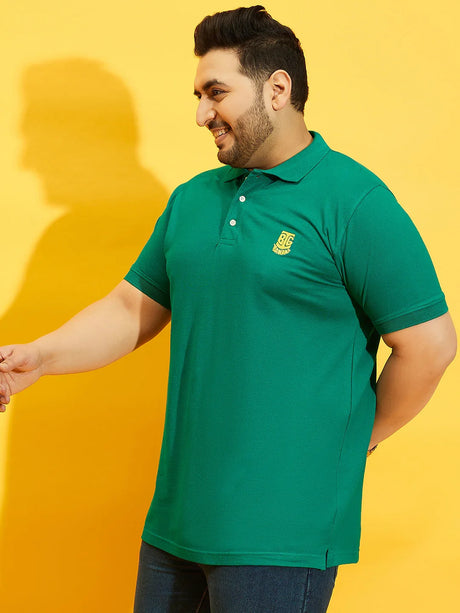 Men Plus Size TIM-SG Solid Polo Tshirt - bigbanana