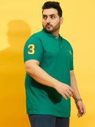 Men Plus Size TIM-SG Solid Polo Tshirt - bigbanana