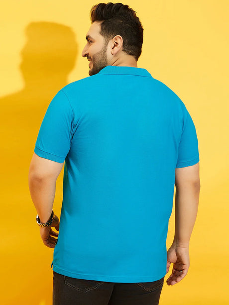 Men Plus Size Tim-T Solid Polo Tshirt - bigbanana
