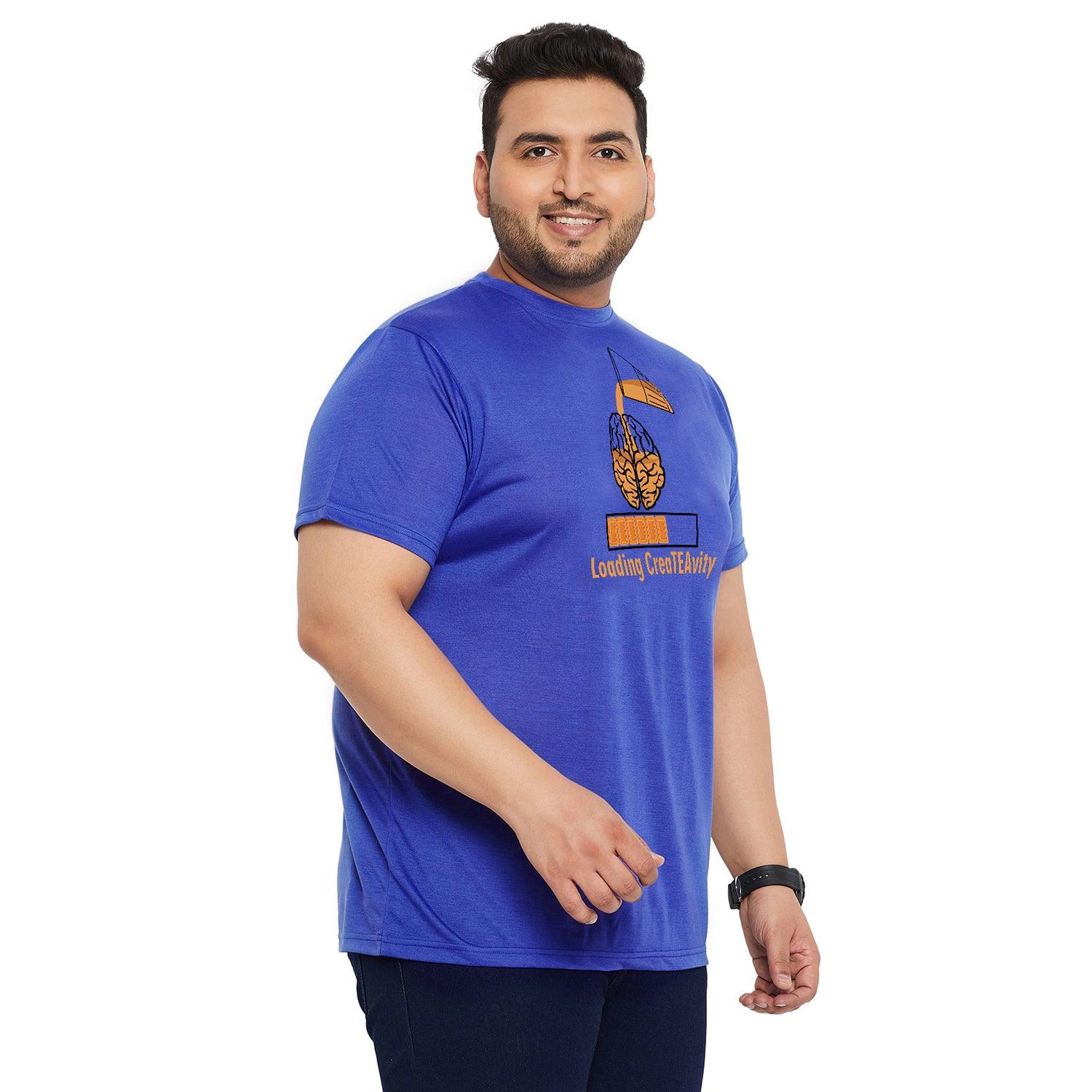 Men Plus Size Timp Printed Round Neck Tshirt - bigbanana