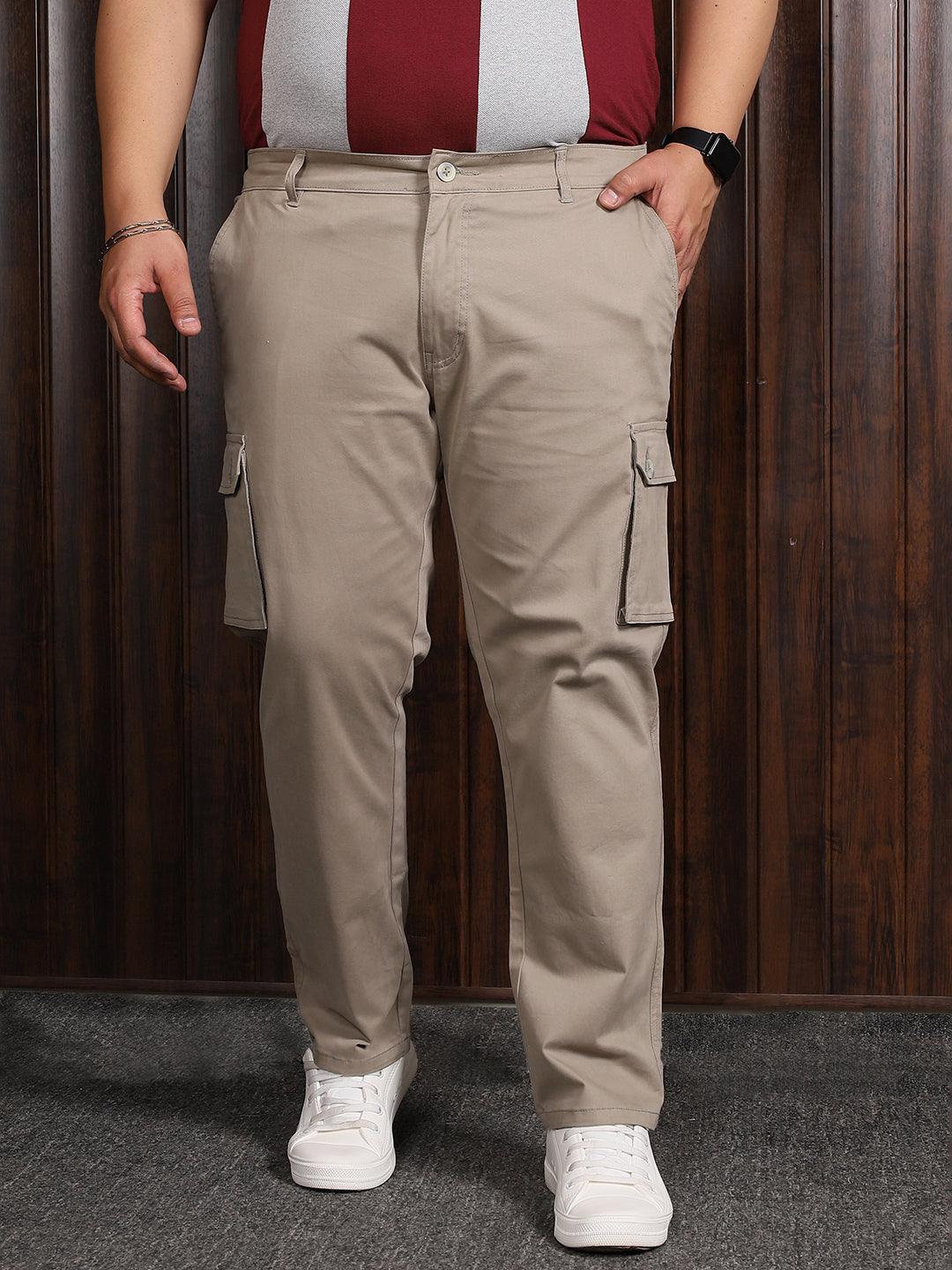 Men Plus Size Titman Solid Trouser - bigbanana