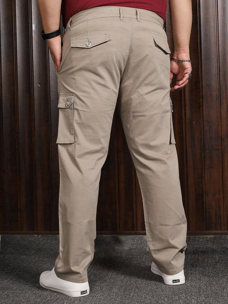 Men Plus Size Titman Solid Trouser - bigbanana