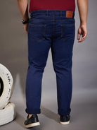 Men Plus Size Toast-A Solid Jeans - bigbanana