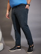 Men Plus Size Toast-E Solid Jeans - bigbanana