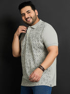 Men Plus Size Toftir Printed Polo Tshirt - bigbanana