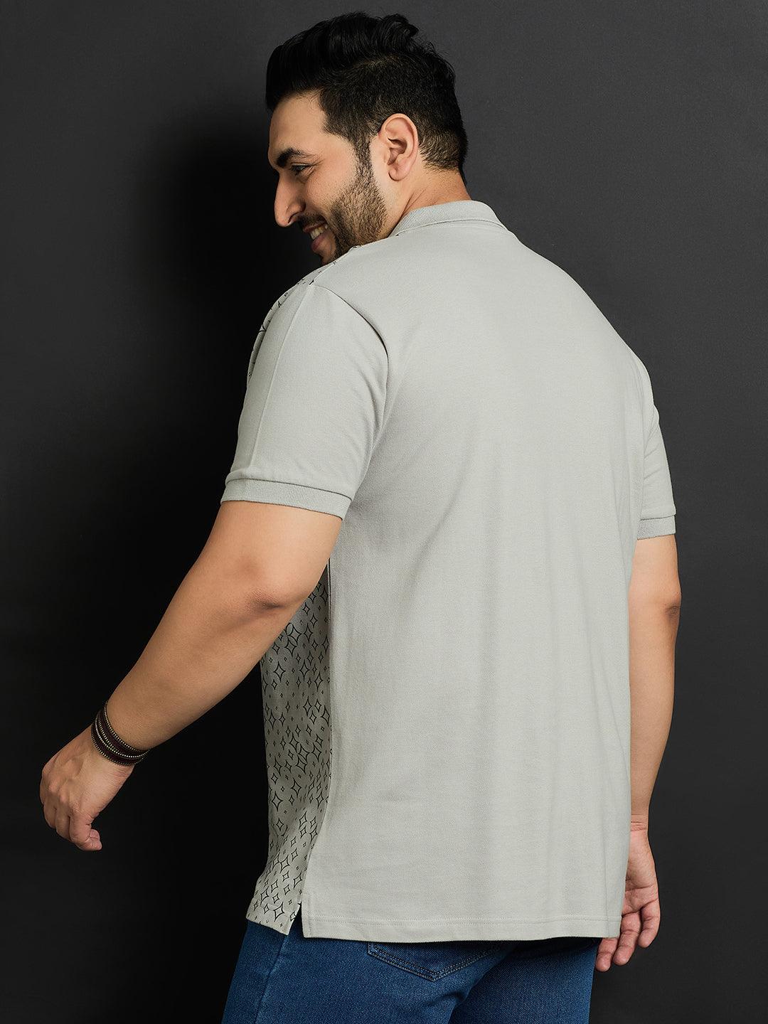 Men Plus Size Toftir Printed Polo Tshirt - bigbanana