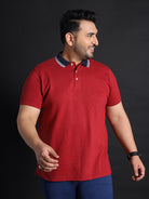 Men Plus Size Tokyo Striped Polo Tshirt - bigbanana