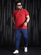 Men Plus Size Tokyo Striped Polo Tshirt - bigbanana