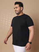 Men Plus Size Tony-B Solid Round Neck Tshirt - bigbanana