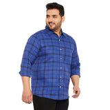 Men Plus Size Toowa Checked Shirt - bigbanana