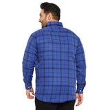 Men Plus Size Toowa Checked Shirt - bigbanana