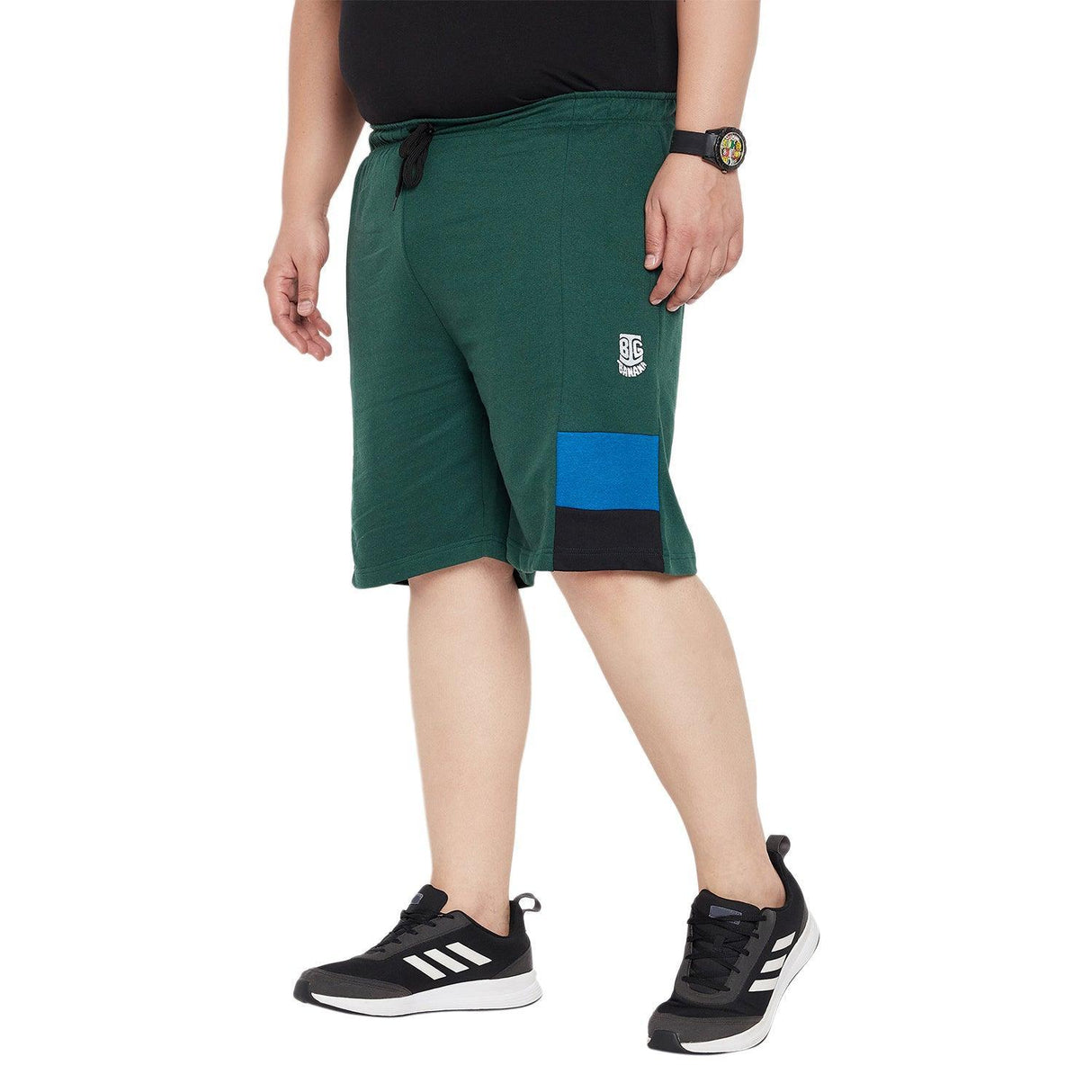 Men Plus Size Traford Colorblock Shorts - bigbanana