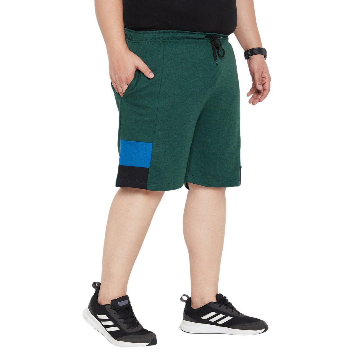Men Plus Size Traford Colorblock Shorts - bigbanana