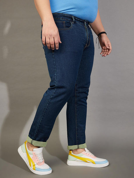 Men Plus Size Treadstone Tinted Washed Jeans - bigbanana